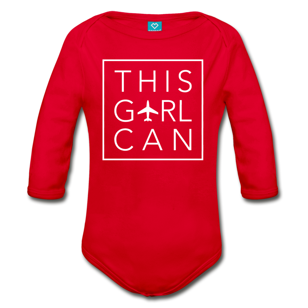 This Girl Can Organic Cotton Longsleeve Bodysuit