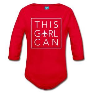 This Girl Can Organic Cotton Longsleeve Bodysuit